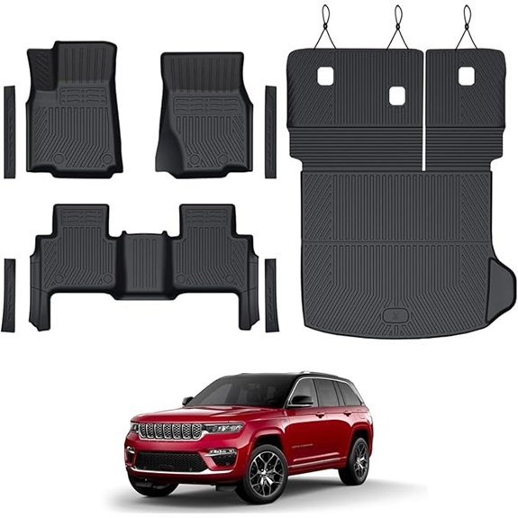 Full-Coverage All-Weather Floor Mats for 2022-2025 Jeep Grand Cherokee