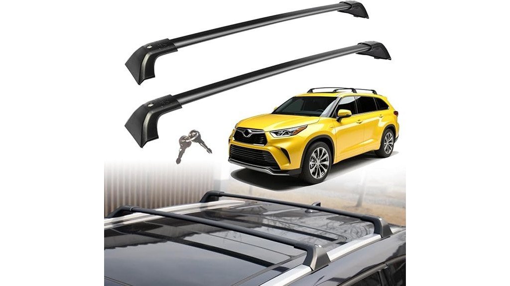 aluminum roof rack bars