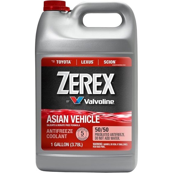 Zerex Asian Vehicle Red Prediluted 50/50 Antifreeze