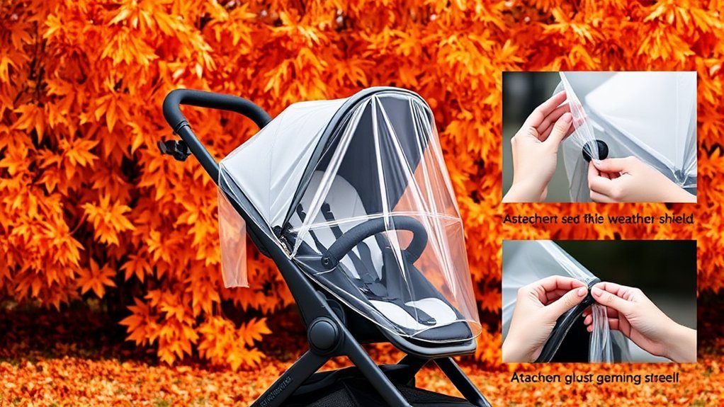 attach weather shield securely