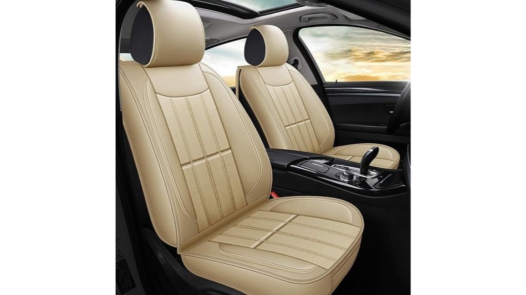 beige universal car seat covers