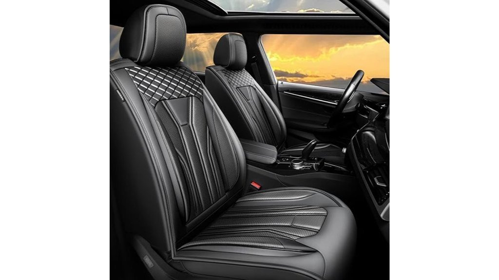 black leather seat covers