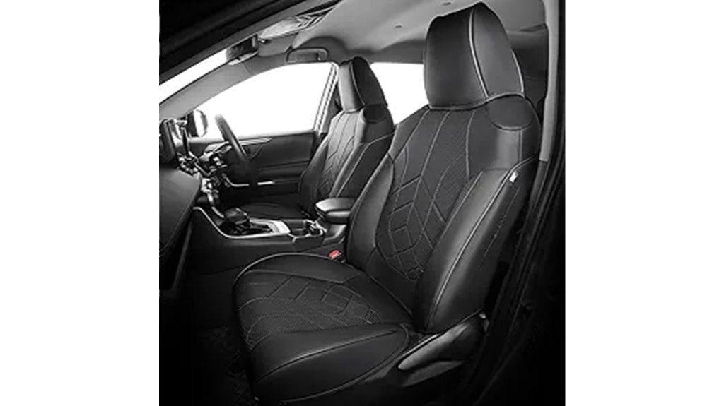 black leather seat covers
