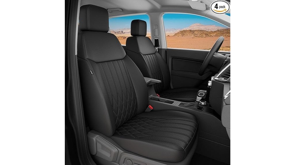 black leather seat covers