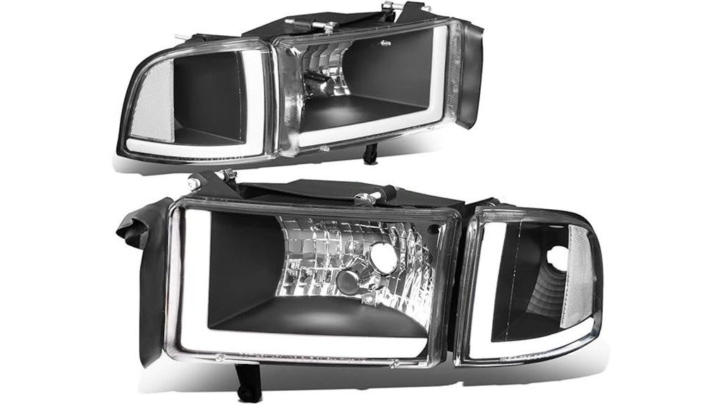 black led headlights dodge ram