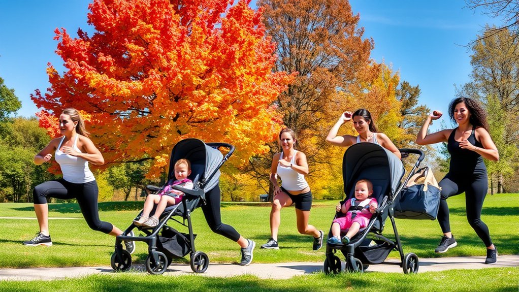 bonding through stroller workouts
