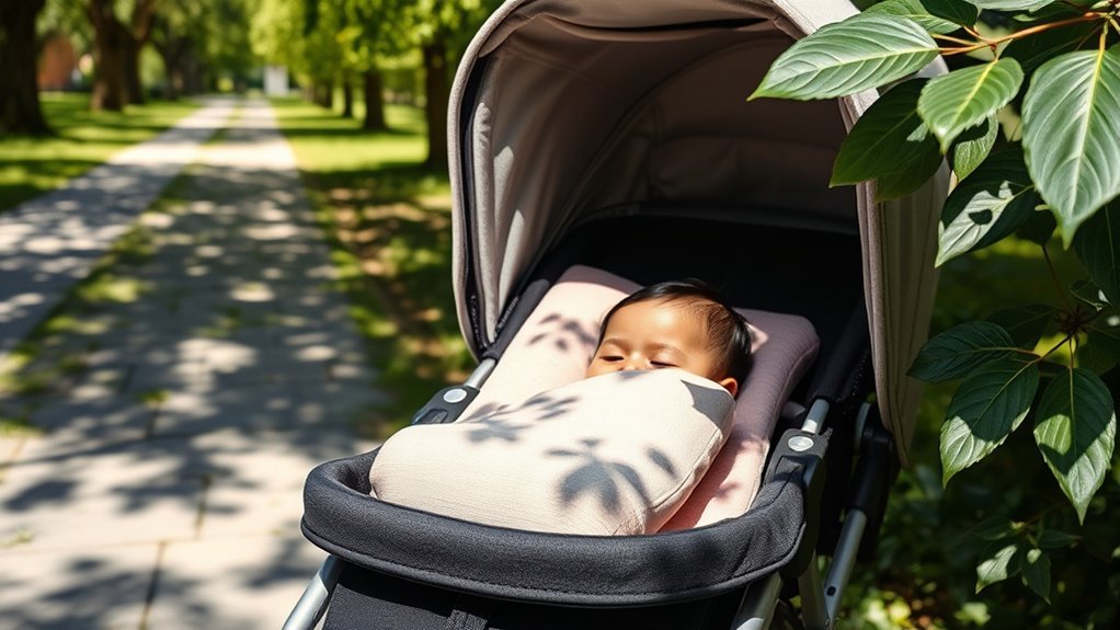 breathable hypoallergenic stroller pillow