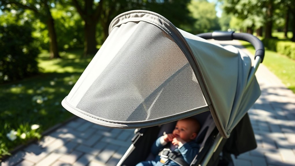 breathable stroller sunshade materials