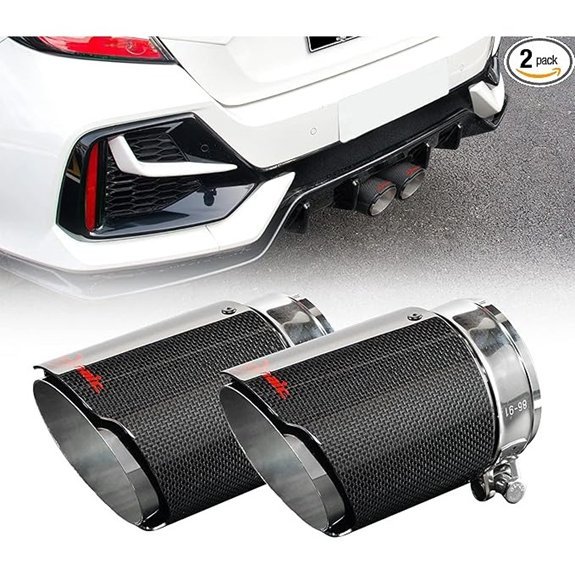 Carbon Fiber Dual Exhaust Tip for 10th Gen Civic