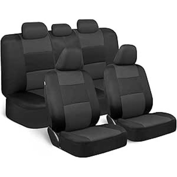 BDK PolyPro Charcoal Car Seat Covers Full Set
