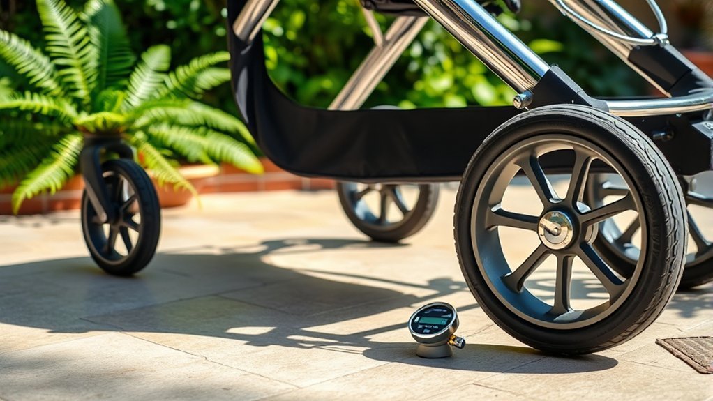 check pram tire pressure