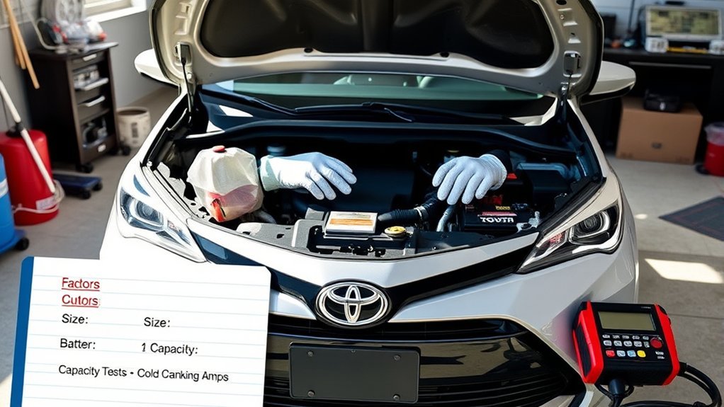 choosing toyota corolla battery
