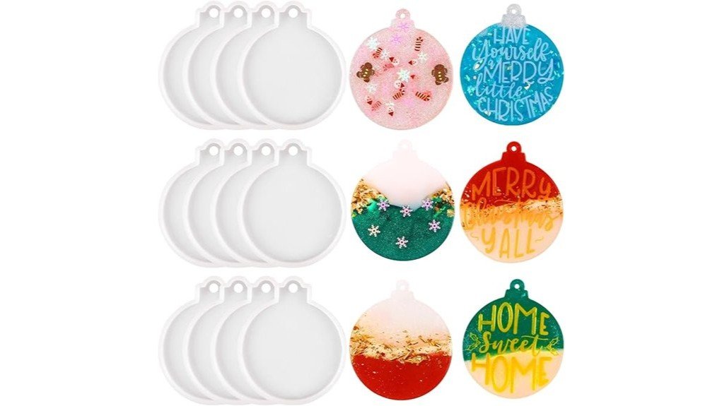 christmas silicone resin molds