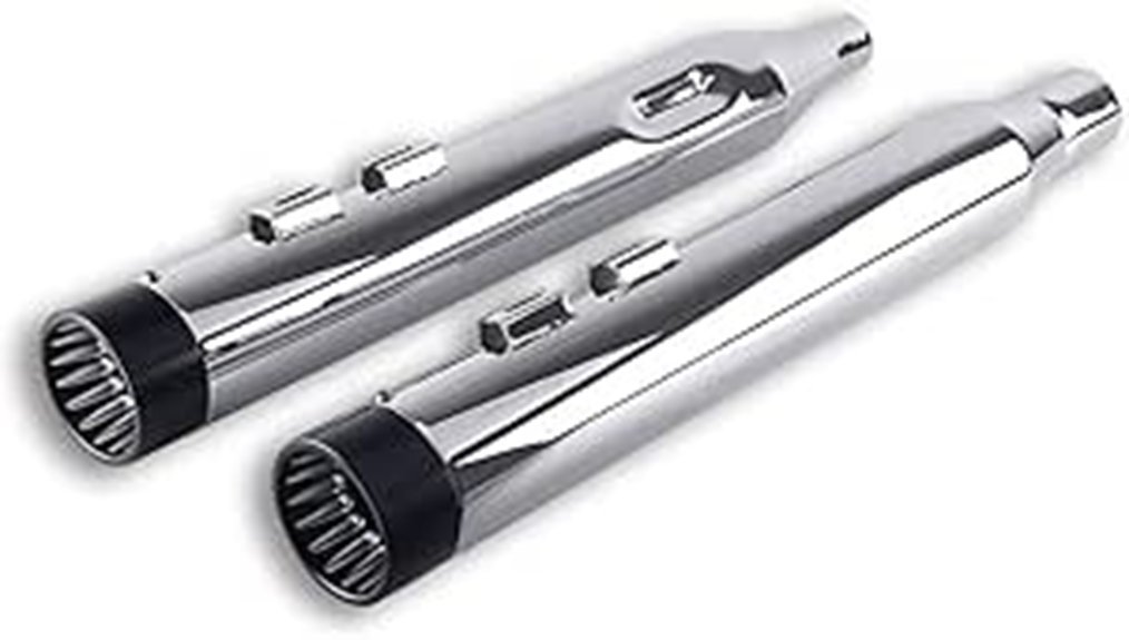 chrome 4 slip on mufflers