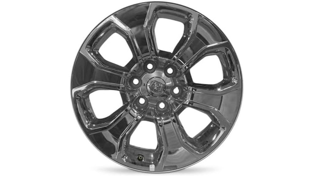 chrome clad alloy wheel dodge
