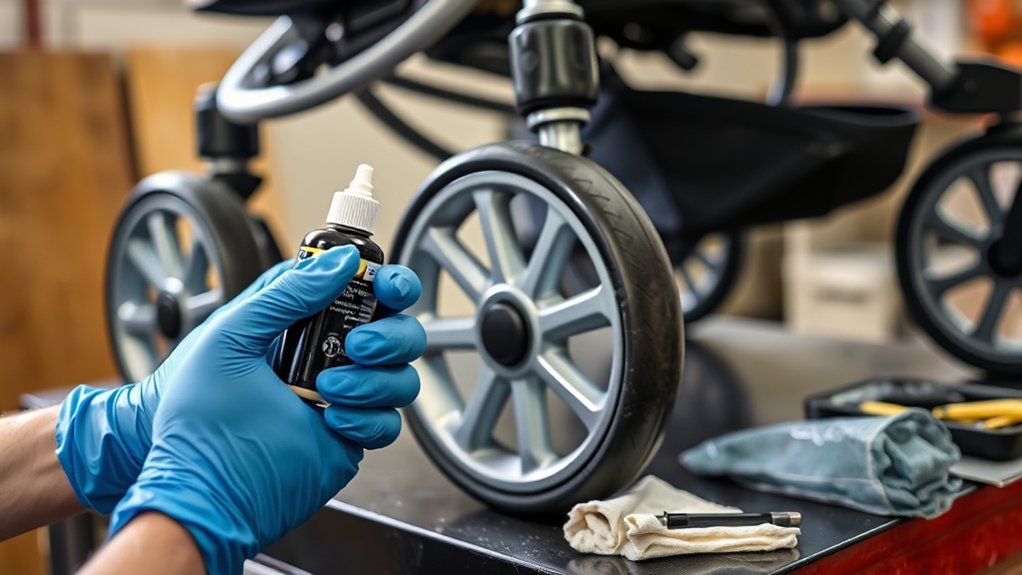 clean wheel area thoroughly