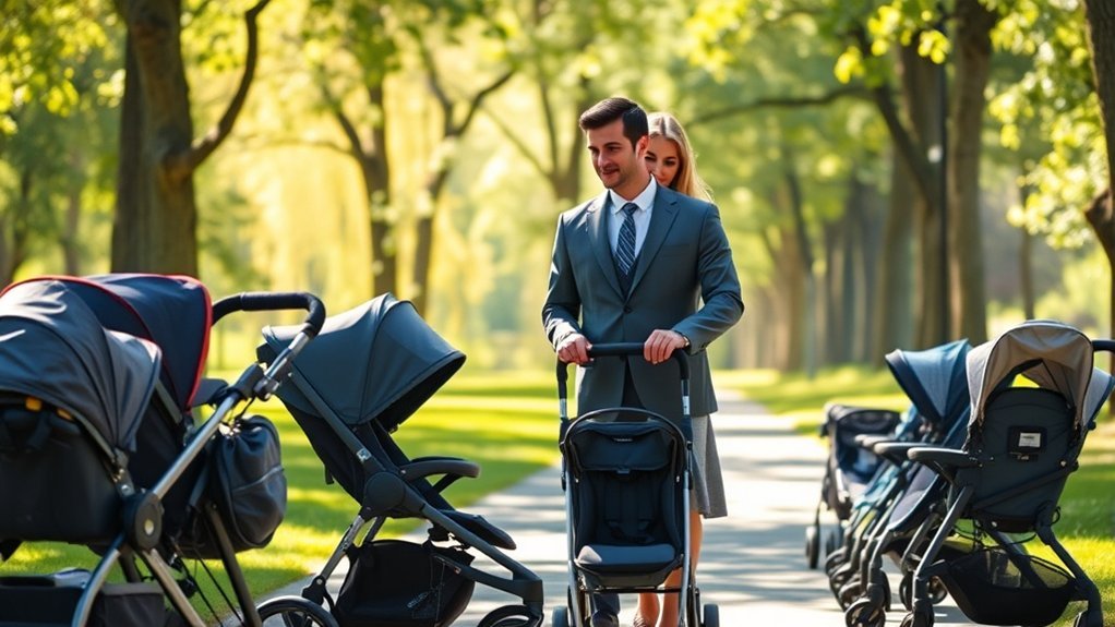 comfortable adjustable spacious strollers