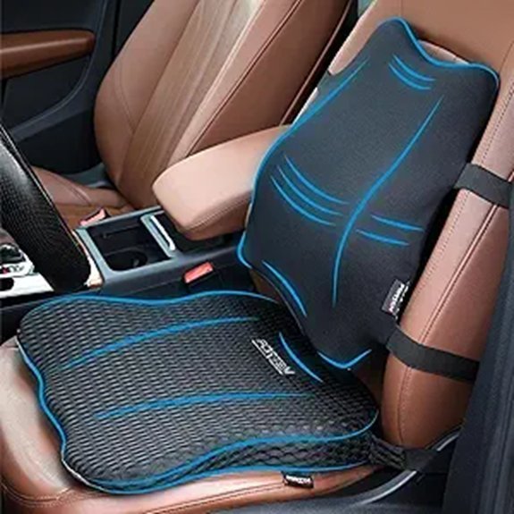 FORTEM Memory Foam Car Seat and Lumbar Support