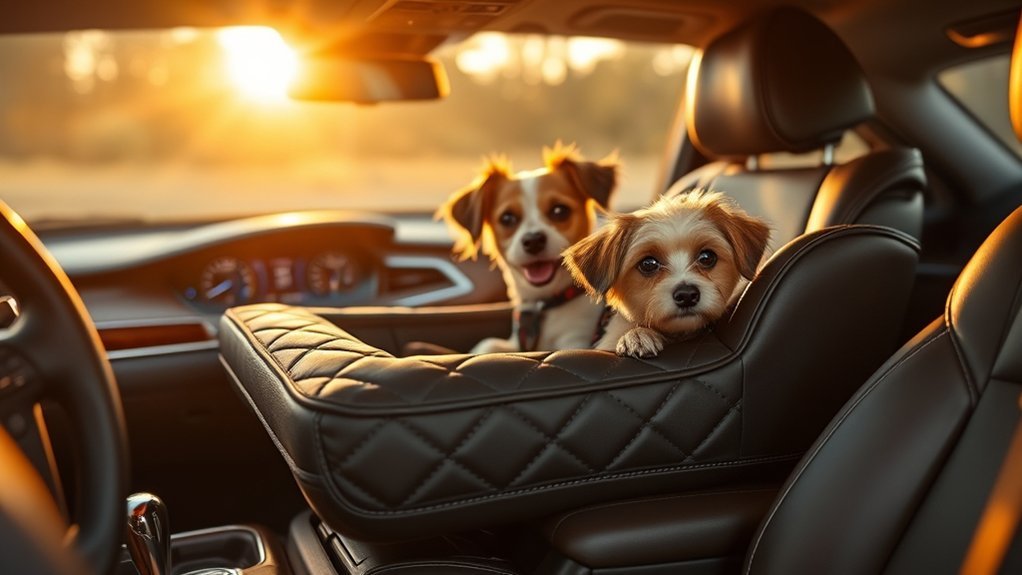 comfortable dog car seats