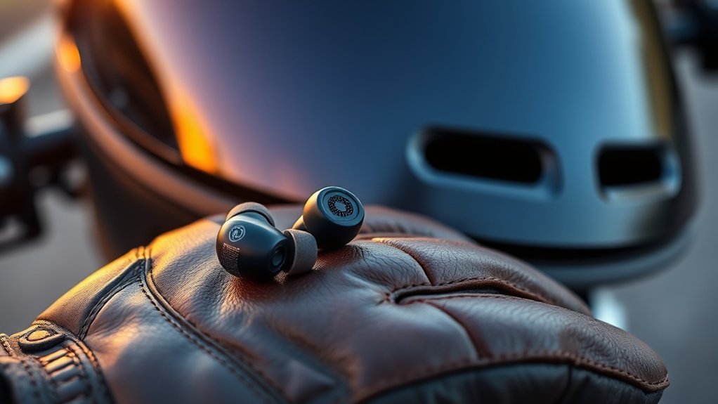 comfortable helmet compatible earbuds