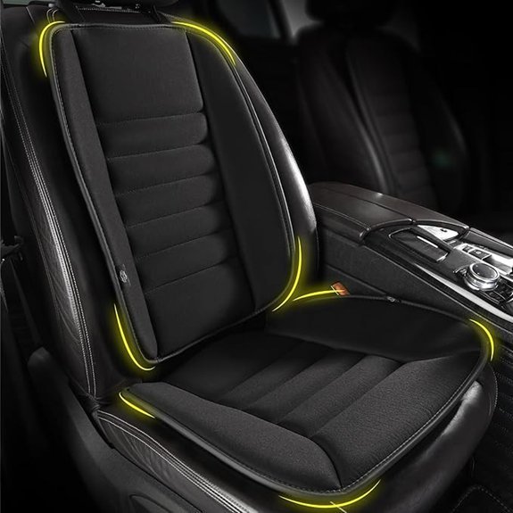 Kingphenix Memory Foam Car Seat Cushion with Lumbar Support