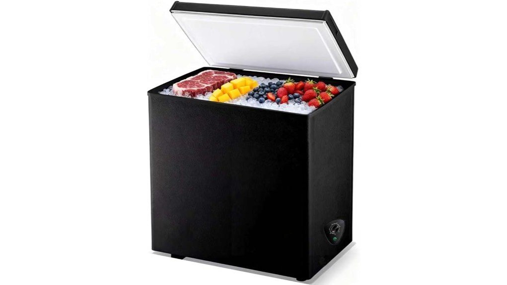 compact deep chest freezer