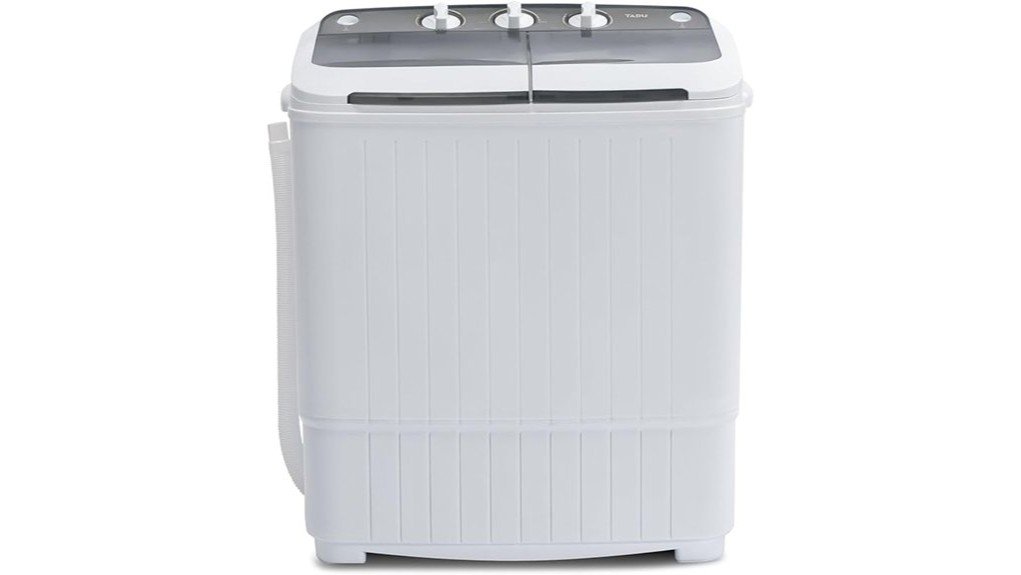compact dual tub washer
