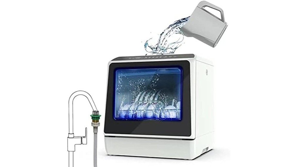 compact efficient portable dishwasher