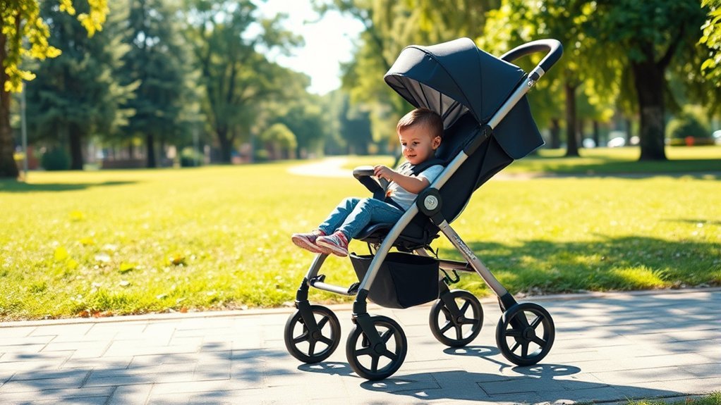 compact lightweight travel friendly strollers