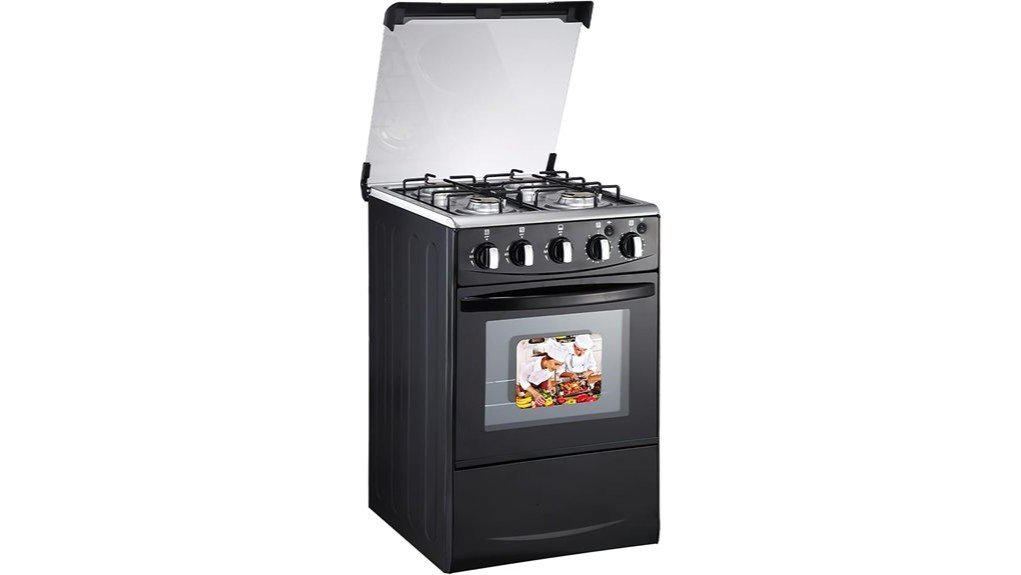 compact lpg gas range
