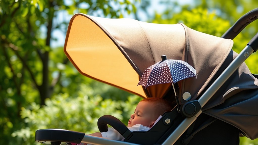 compact sunshade for pushchairs