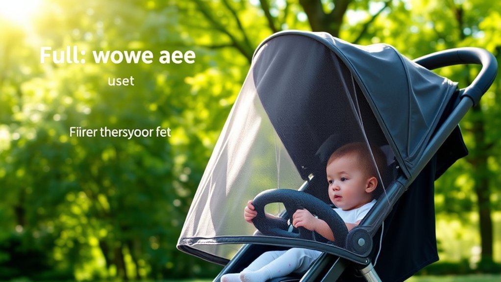 comprehensive stroller mosquito protection