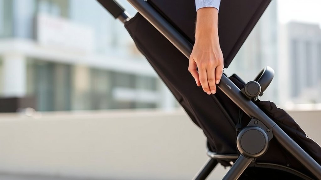 convenient one hand fold strollers