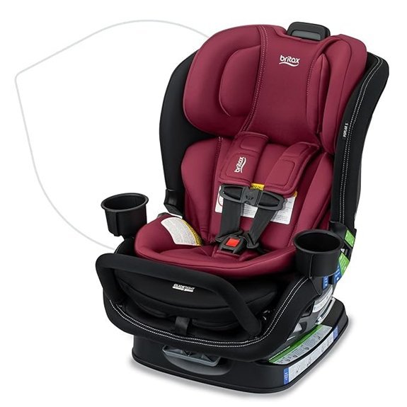 Britax Poplar S Convertible Car Seat (Ruby Onyx)