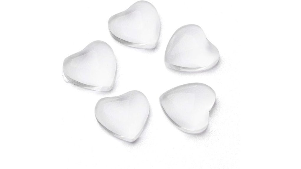 craftdady glass heart cabochons