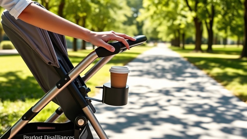 cup holder safety placement