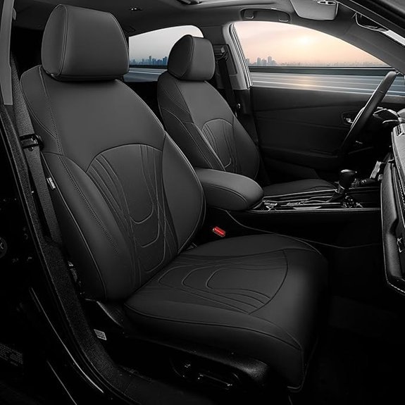 FREESOO Custom Fit Leather Seat Covers for Honda Accord