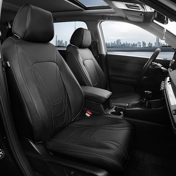 FREESOO Custom Fit Leather Seat Covers for Honda CRV