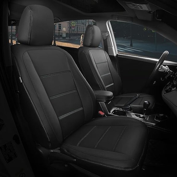 FREESOO Custom Leather Waterproof Seat Covers for Toyota Corolla