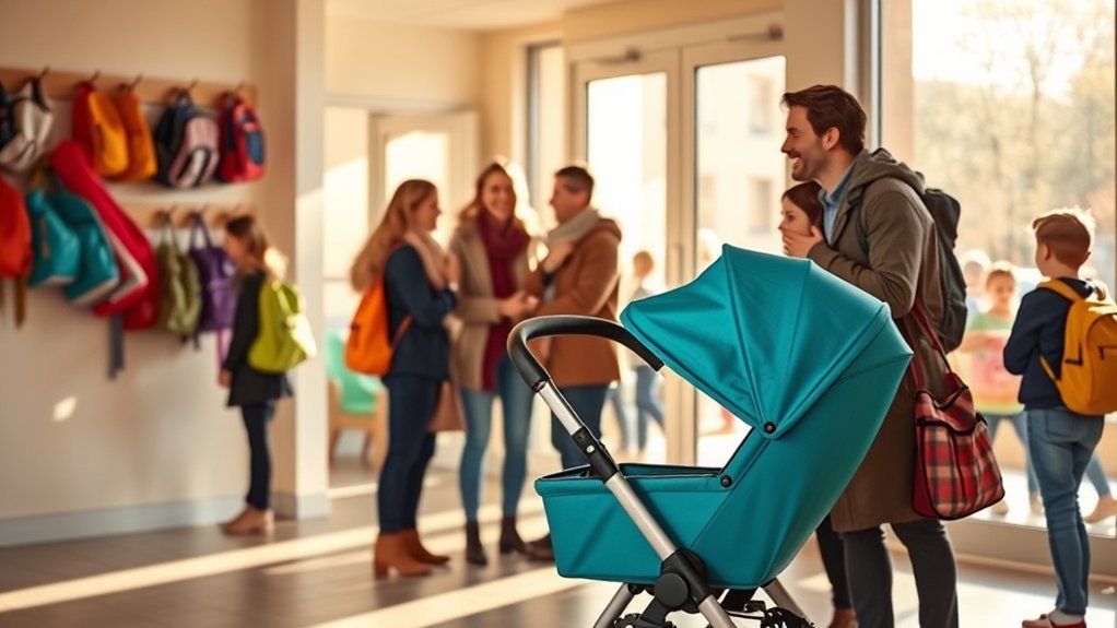 daycare stroller drop off tips