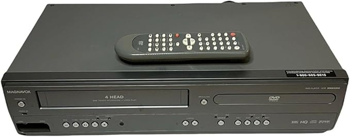 dual dvd and vcr