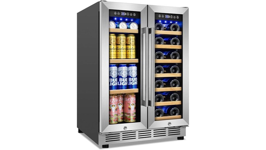 dual zone wine cooler