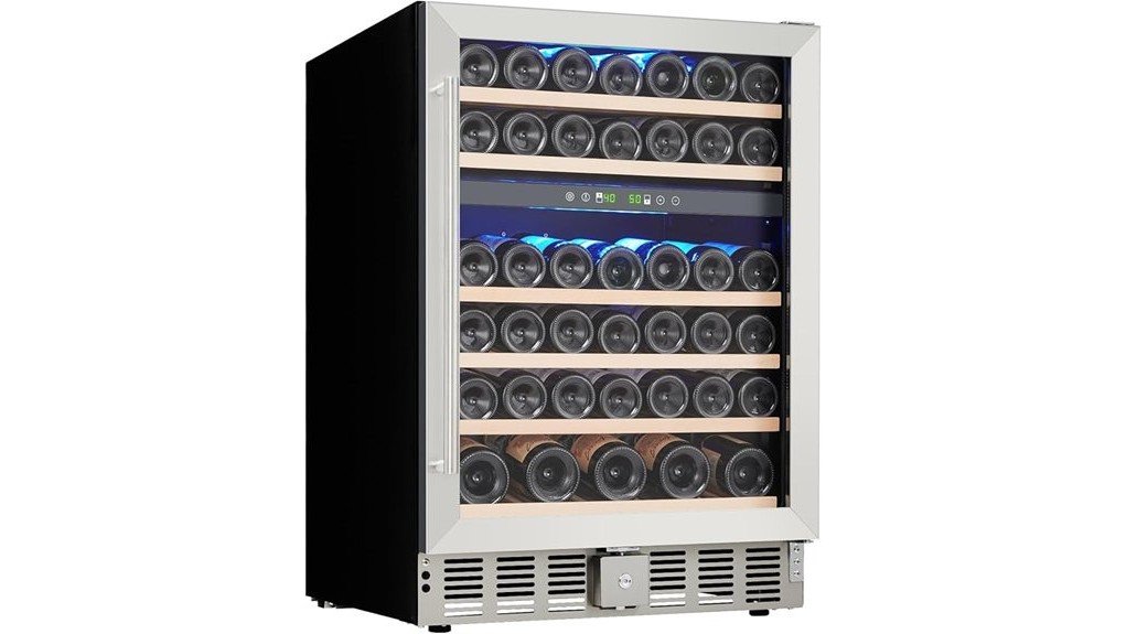 dual zone wine fridge