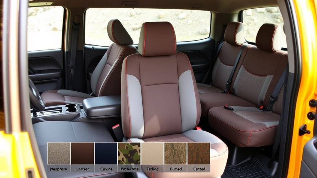 durable custom fit seat covers