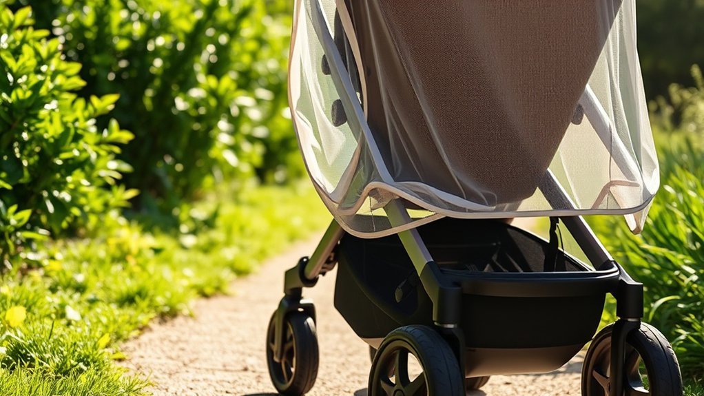 durable safe stroller bug net
