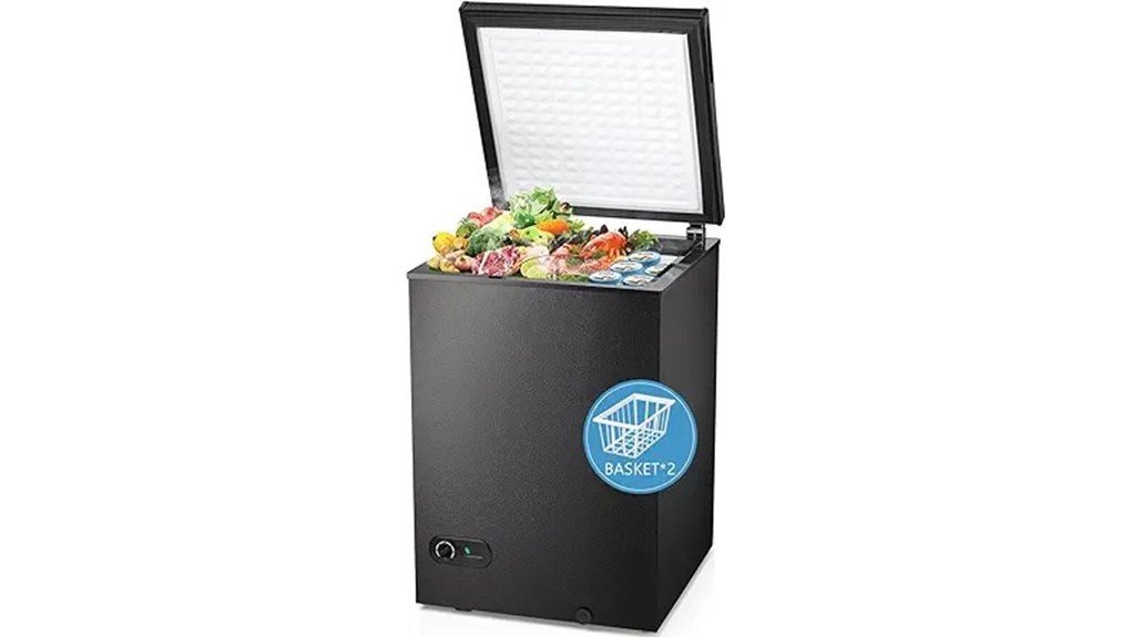 efficient and spacious freezer