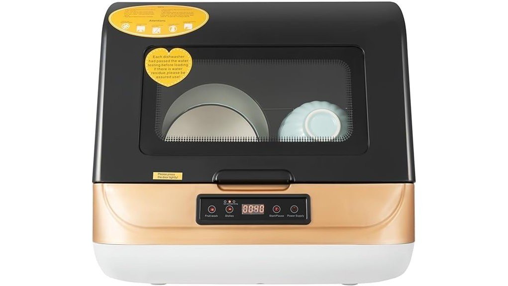 efficient portable countertop dishwasher