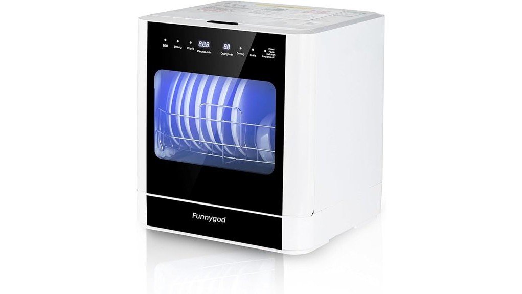 efficient portable countertop dishwasher