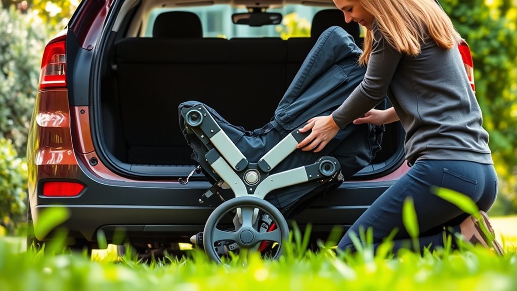 efficient stroller disassembly process