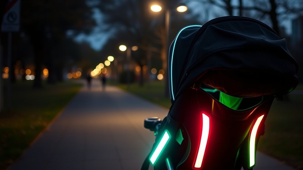 enhance stroller nighttime visibility